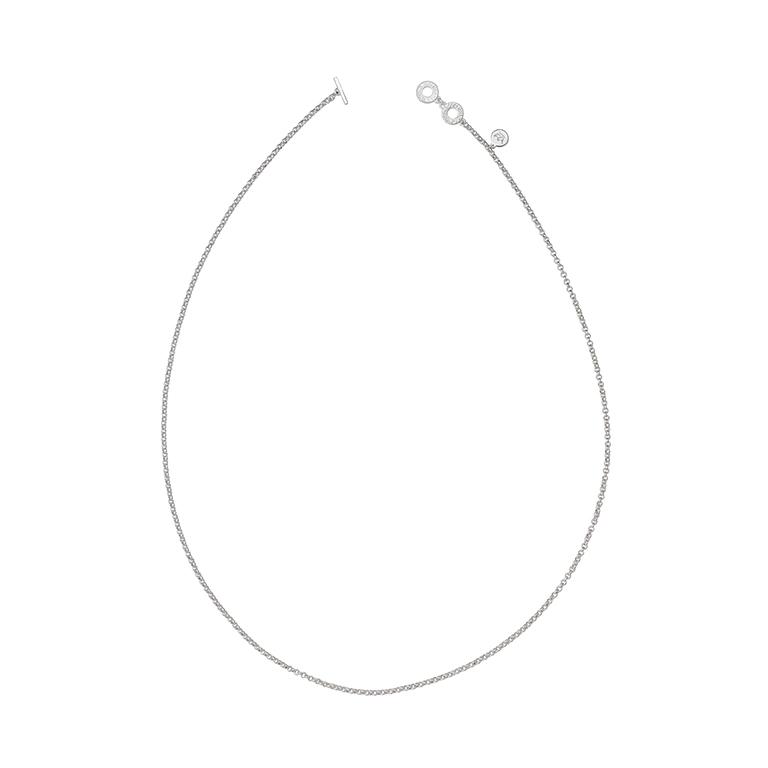 sence copenhagen Essentials Classic Necklace - Matt silver plated - 90 CM
