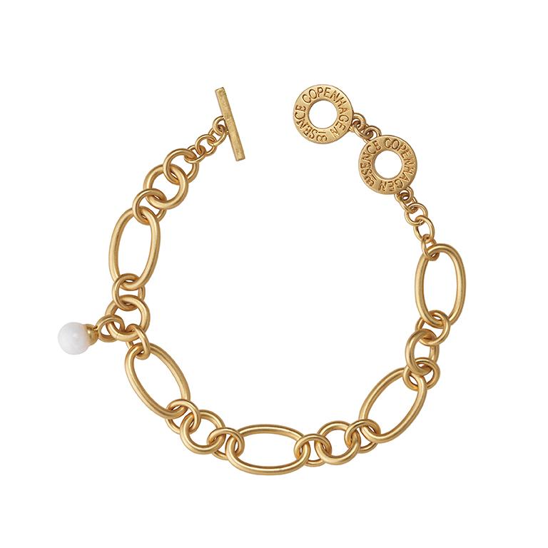 sence copenhagen Essentials Experiment bracelet Rose quartz matt gold plated sence copenhagen Essentials Experiment bracelet Rose quartz matt gold plated