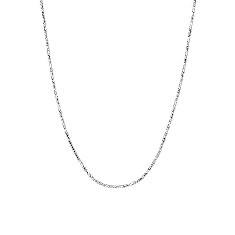 sence copenhagen Essentials Fancy necklace matt silver plated 46 CM