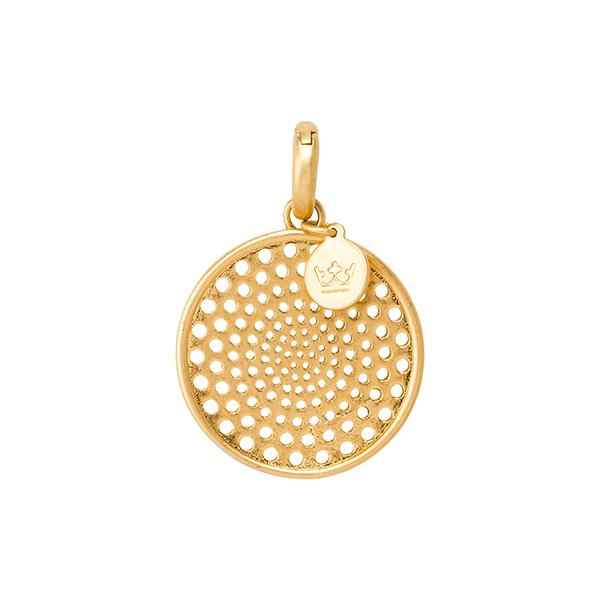 sence copenhagen Essentials Flower Disc Charm matt gold plated