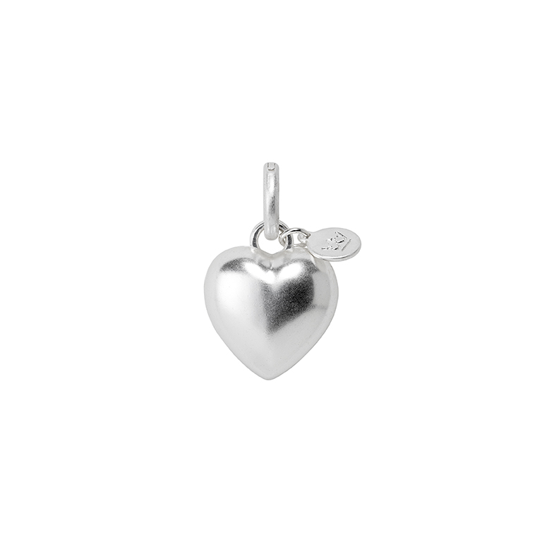 sence copenhagen Essentials Love charm - matt silver plated open & close