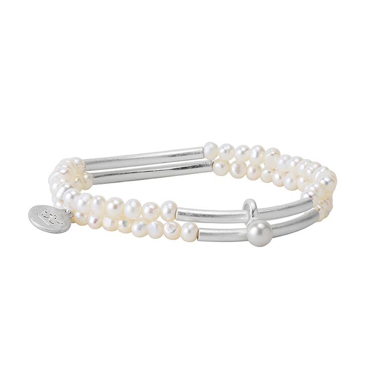 sence copenhagen Essentials new Boho bracelets with Freshwater pearls matt silver plated