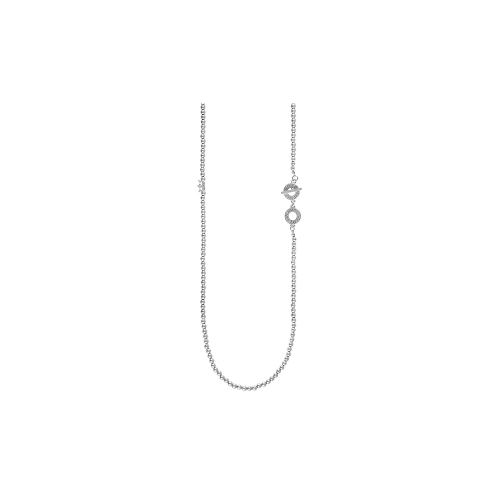 Sence Copenhagen Essentials New Boho Necklace Matt Silver Plated - 90 CM