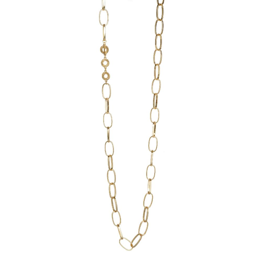 sence copenhagen Essentials Power necklace matt gold plated - 96 CM sence copenhagen Essentials Power necklace matt gold plated - 96 CM