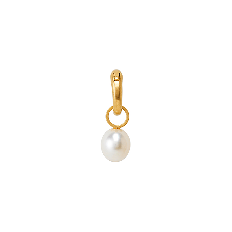 sence copenhagen Essentials Snow charm with pearl matt gold plated