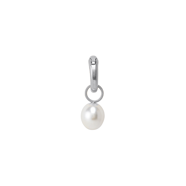sence copenhagen Essentials Snow charm with pearl matt silver plated