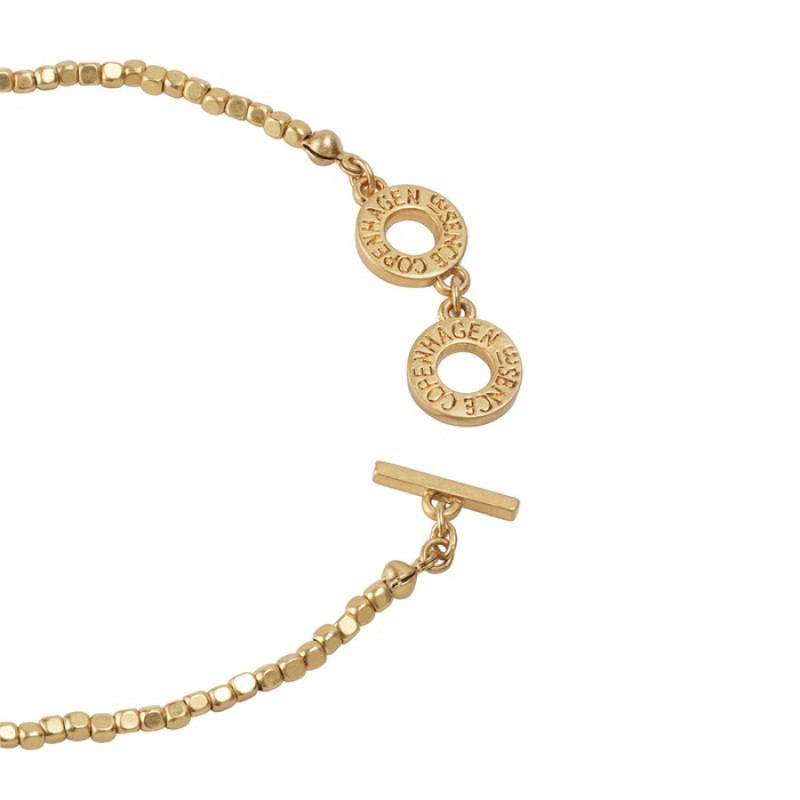 Sence Copenhagen Essentials Solitude Necklace Matt Gold Plated - 46 CM