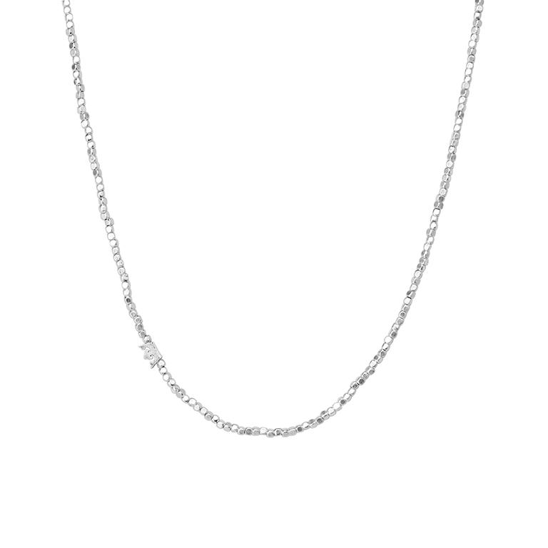 sence copenhagen Essentials Solitude necklace matt silver plated - 46 CM sence copenhagen Essentials Solitude necklace matt silver plated - 46 CM
