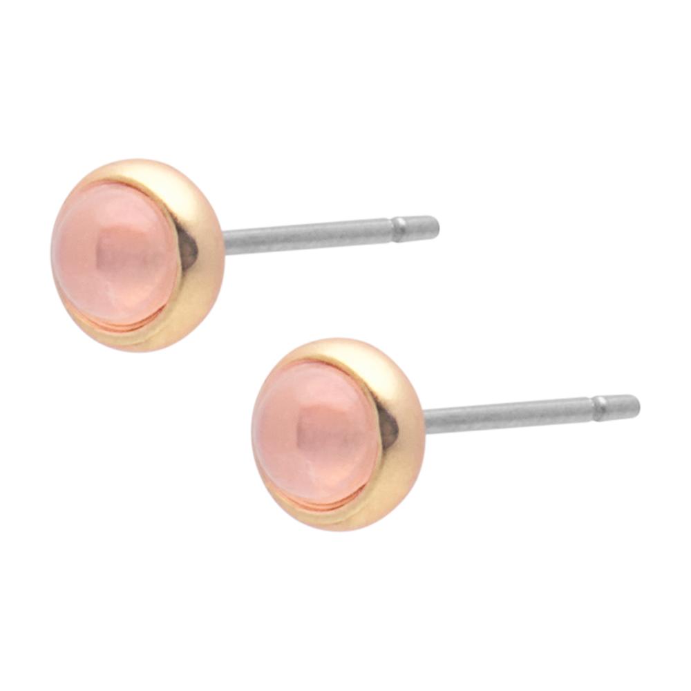 sence copenhagen Lolo earstuds tiny rose quartz matt gold plated sence copenhagen Lolo earstuds tiny rose quartz matt gold plated