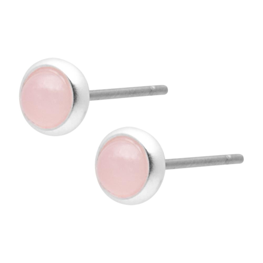 sence copenhagen Lolo earstuds tiny rose quartz matt silver plated sence copenhagen Lolo earstuds tiny rose quartz matt silver plated