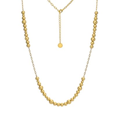 Sence Copenhagen Long Dotti Necklace / Wrapped Bracelet Matt Gold Plated