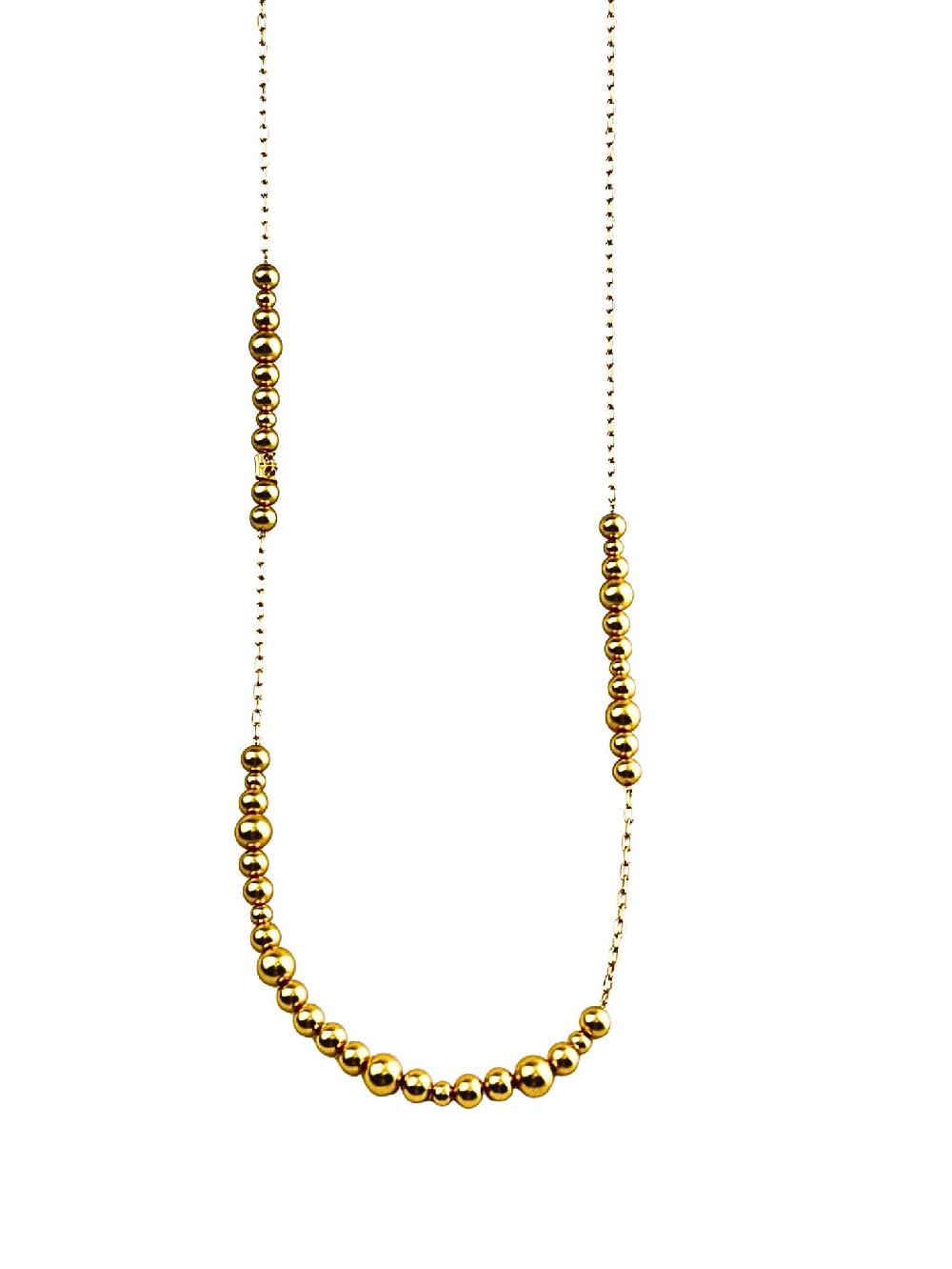 sence copenhagen Long Dotti necklace / wrapped bracelet matt gold plated