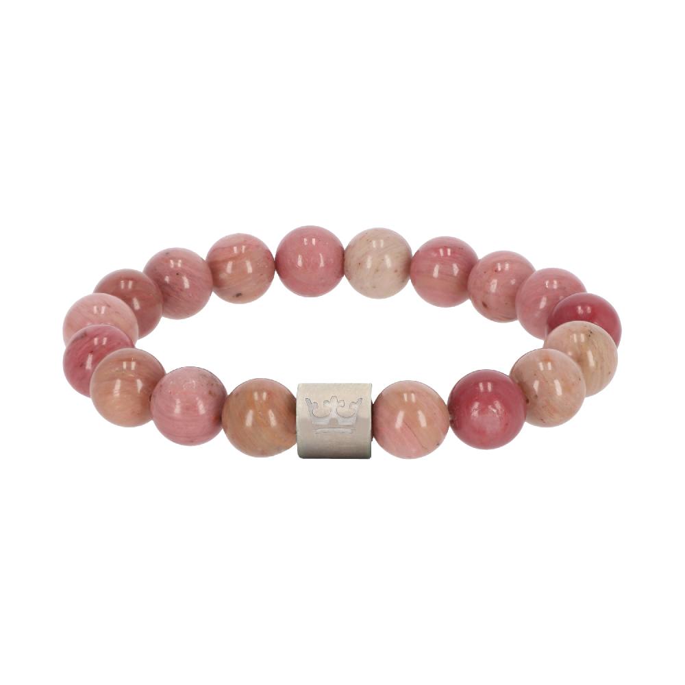 sence copenhagen Natural gems bracelet rhodonite matt silver