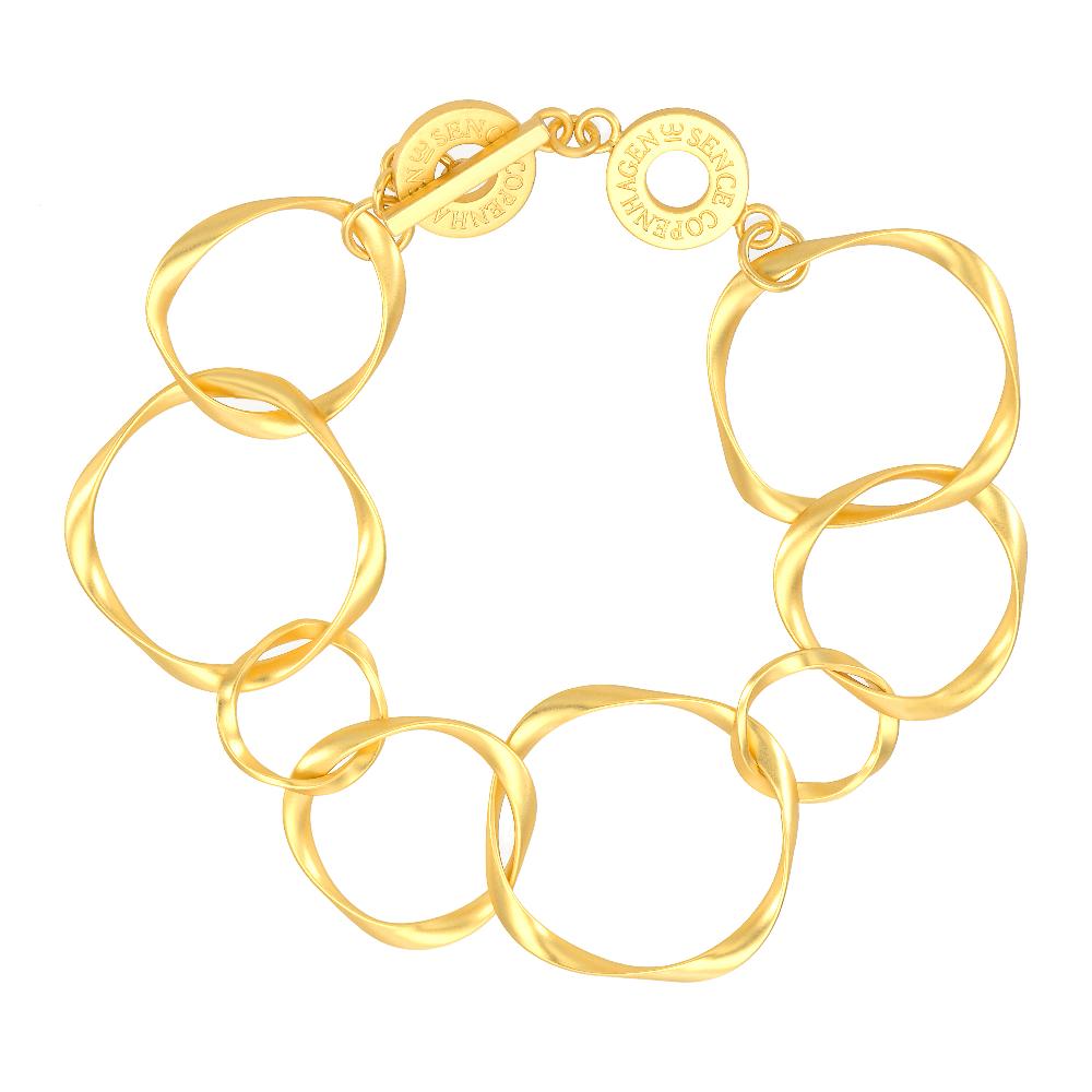 sence copenhagen Diva Bracelet - Matt gold plated sence copenhagen Diva Bracelet - Matt gold plated