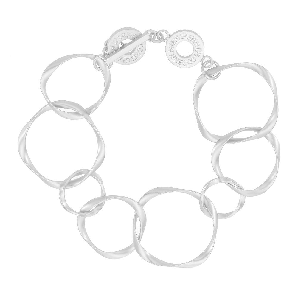 sence copenhagen Diva Bracelet - Matt silver plated sence copenhagen Diva Bracelet - Matt silver plated