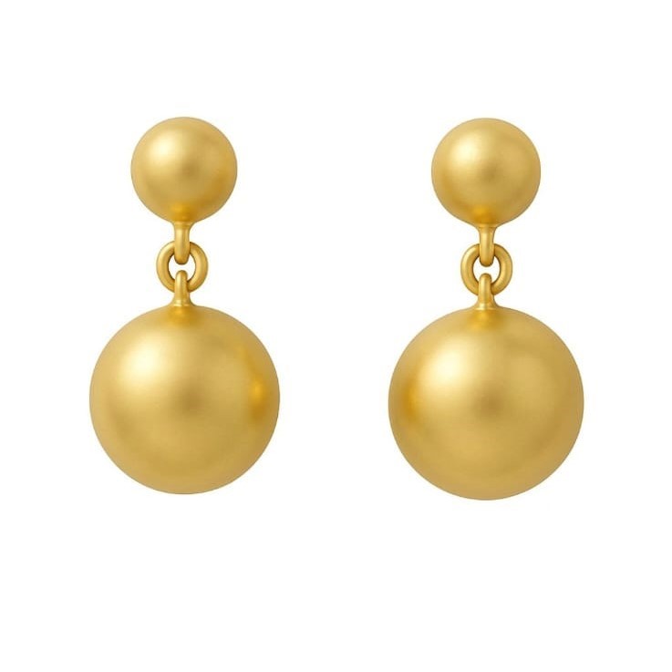 sence copenhagen Dotti earstuds matt gold plated