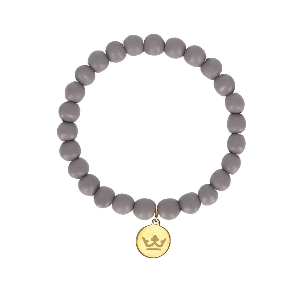 sence copenhagen Woodmood bracelet grey matt gold