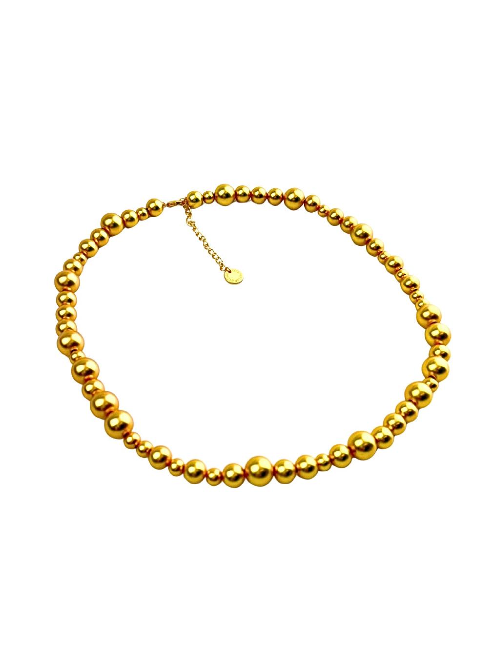 Sence Copenhagen Short Dotti Necklace / Wrapped Bracelet Matt Gold Plated