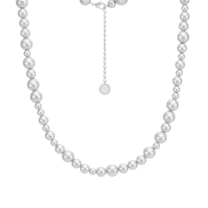 Sence Copenhagen Short Dotti Necklace / Wrapped Bracelet Matt Silver Plated