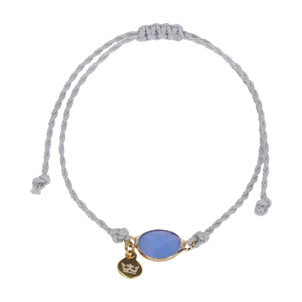 sence copenhagen Tiny crystal bracelet blue shiny gold