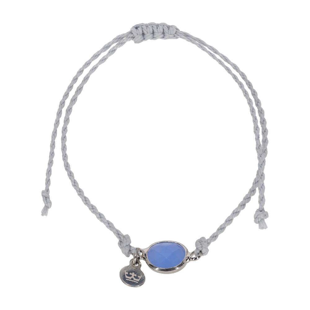sence copenhagen Tiny crystal bracelet blue shiny silver