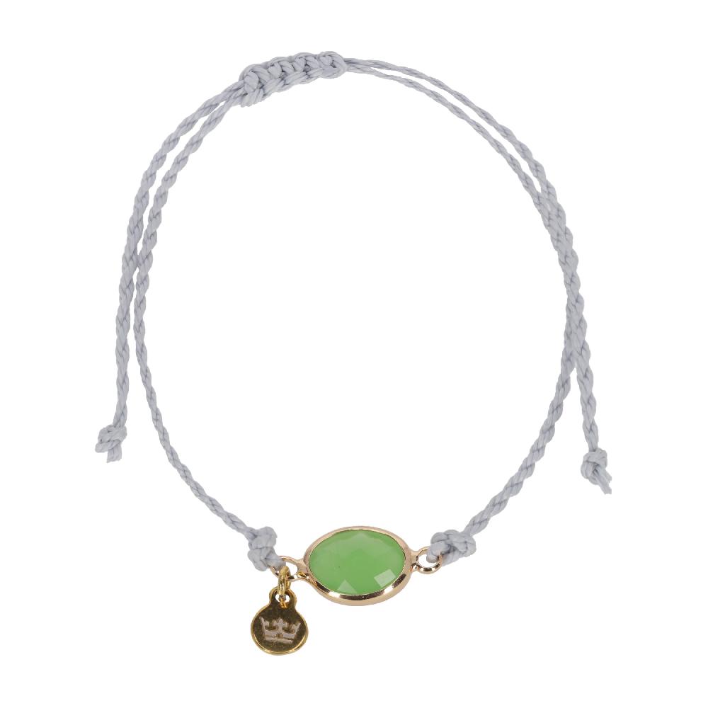 sence copenhagen Tiny crystal bracelet green shiny gold