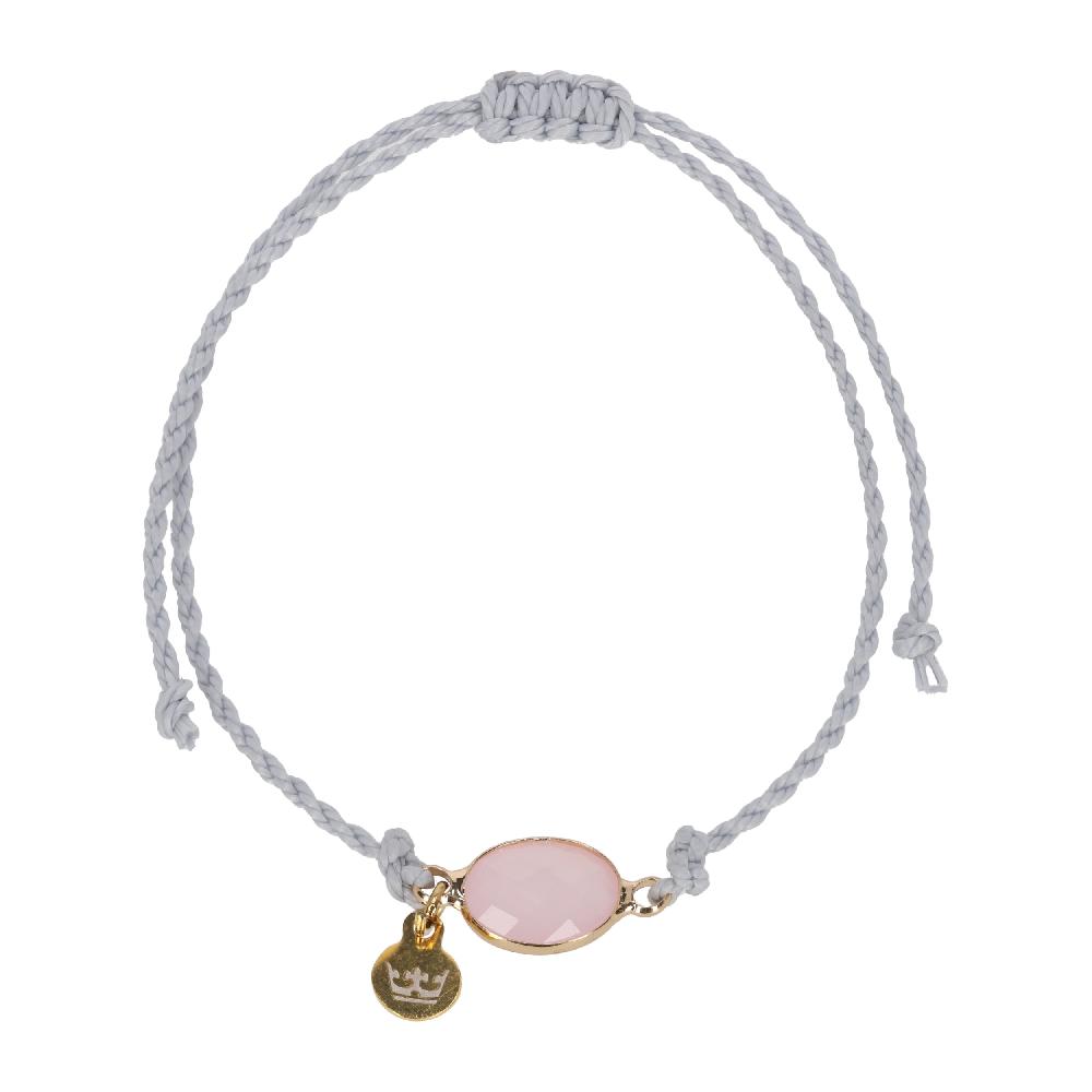sence copenhagen Tiny crystal bracelet light pink gold