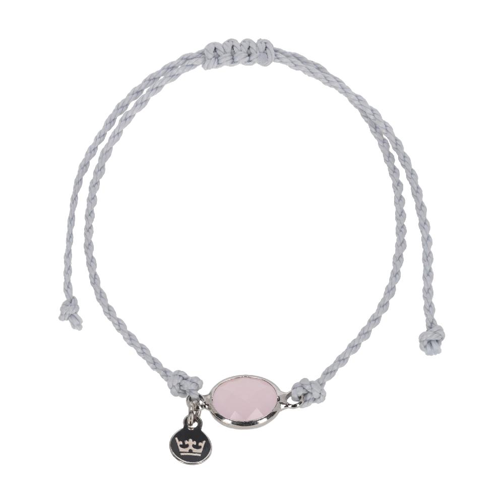 sence copenhagen Tiny crystal bracelet light pink silver