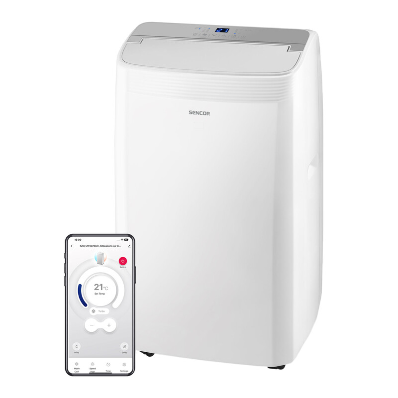 sencor SAC MT9078CH Mobile Air Conditioner WI-FI AllSeasons