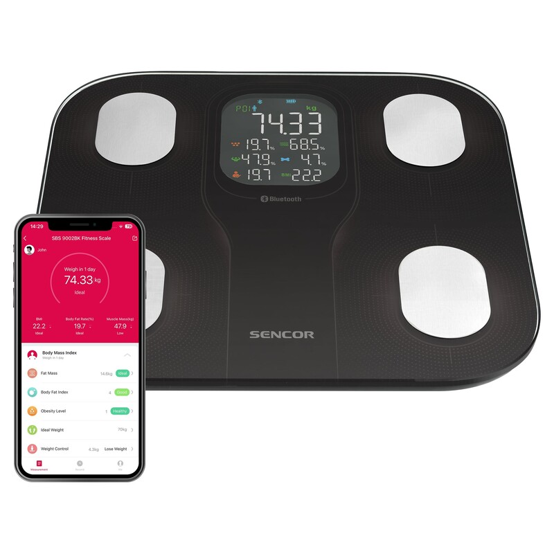 Sencor SBS 9002BK Smart Personal Fitness Scale With Large Display