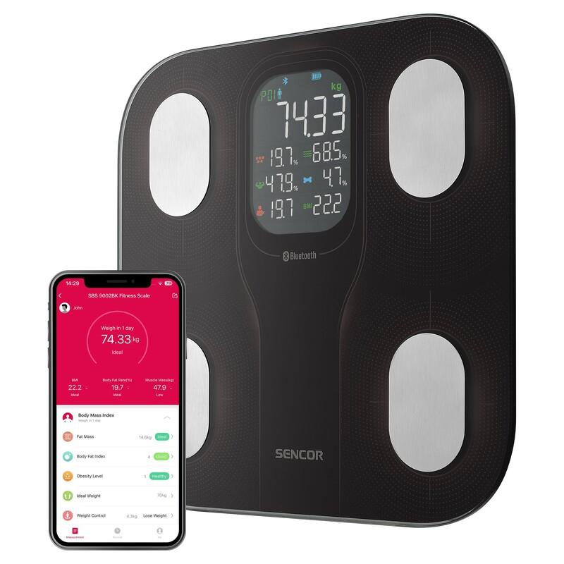 sencor SBS 9002BK Smart Personal Fitness Scale with Large Display