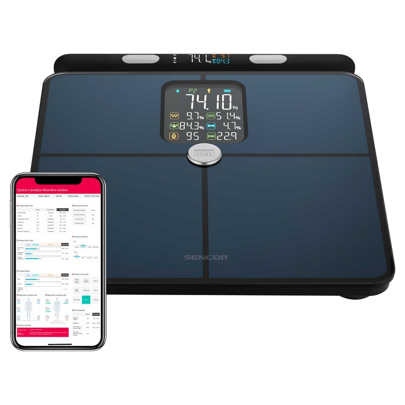 Sencor SBS 9102BK Smart Personal Fitness Scale With Large Display