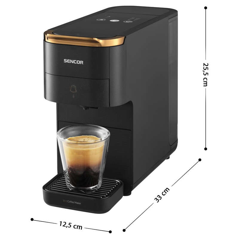 Sencor SCC 1000BK Multi-Capsule Coffee Machine 3 In 1