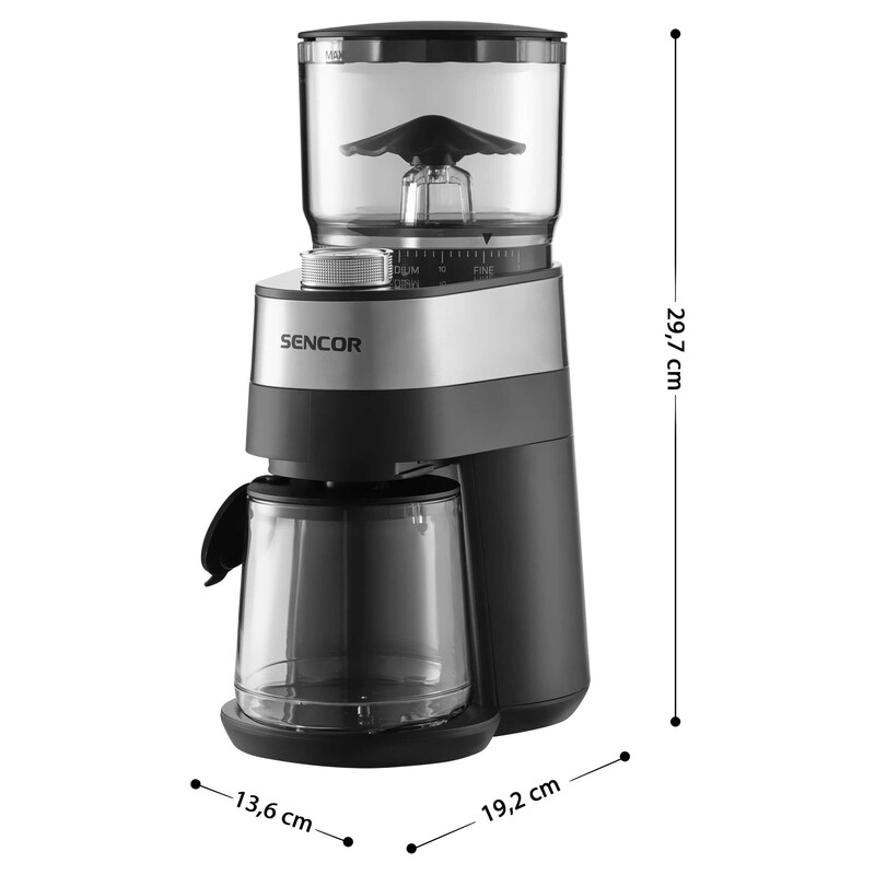 Sencor SCG 5060BK Flat Burr Electric Coffee Grinder