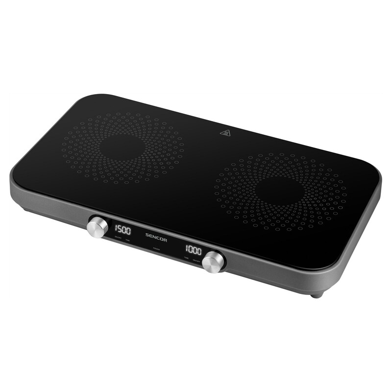 sencor SCP 2803BK Double Infrared Cooktop SmoothCook