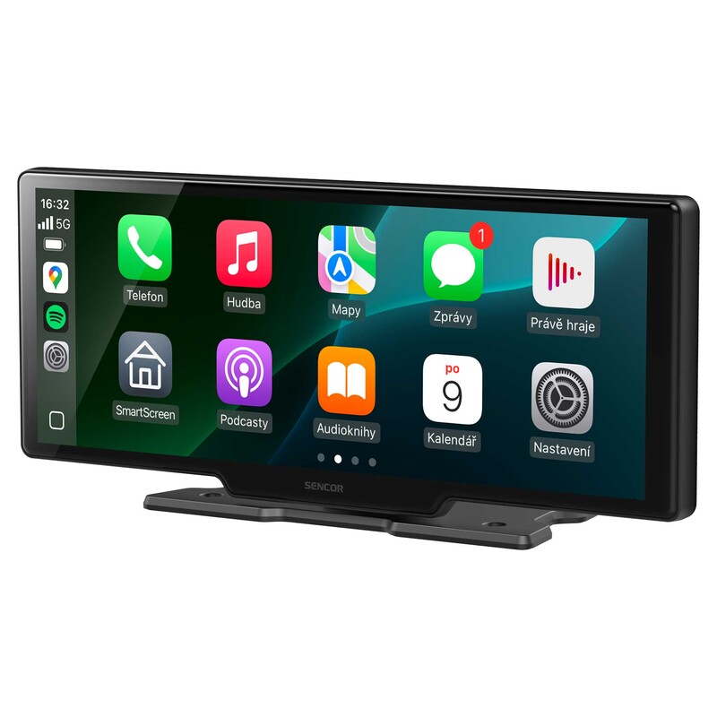 sencor SCT M1060BWT CarPlay and Android Auto Display