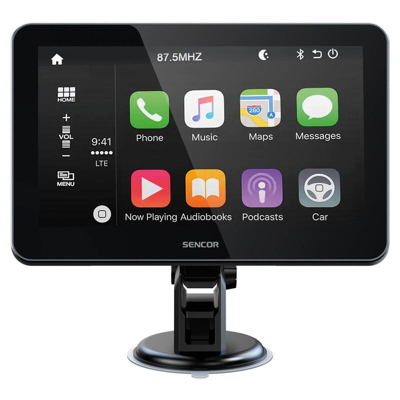 sencor SCT M750BWT CarPlay and Android Auto Display
