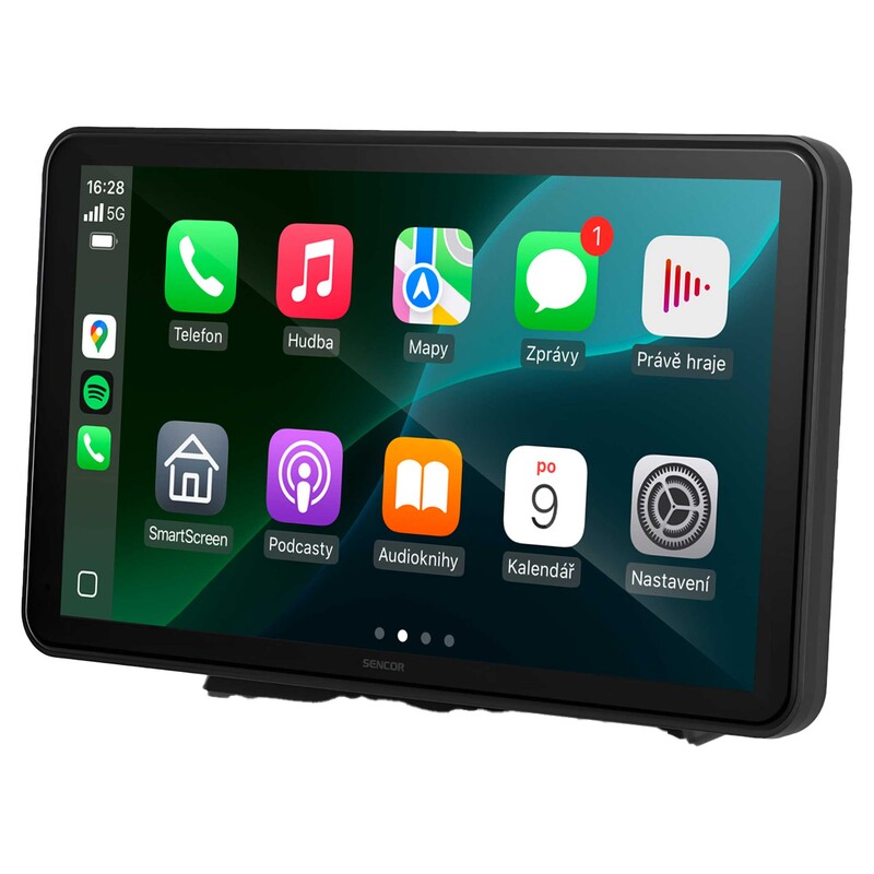 sencor SCT M760BWT CarPlay and Android Auto Display
