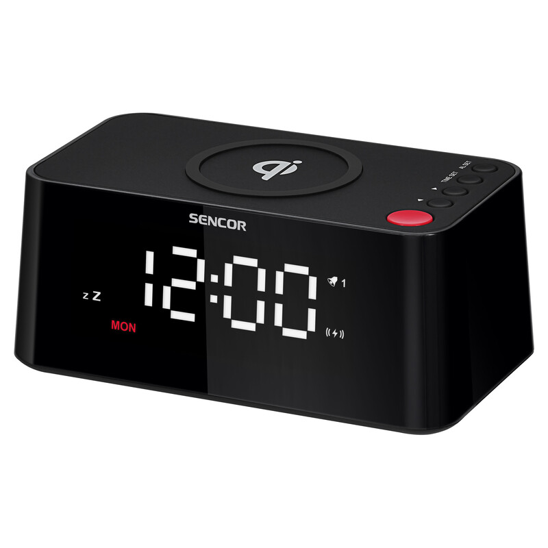 Sencor SDC 7600 Qi Digital Alarm Clock With Quick Wireless Charger