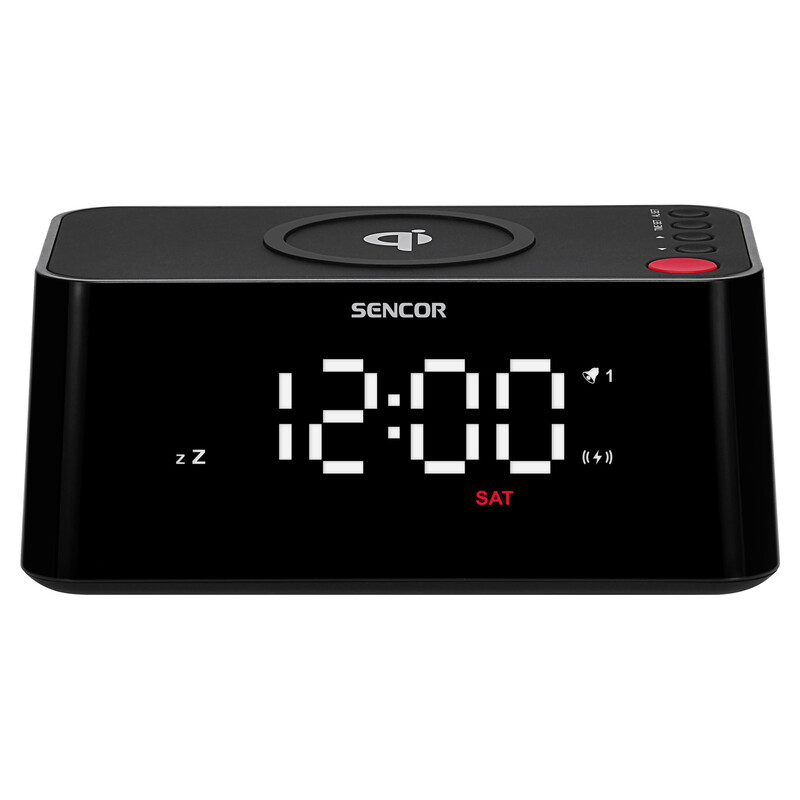 Sencor SDC 7600 Qi Digital Alarm Clock With Quick Wireless Charger