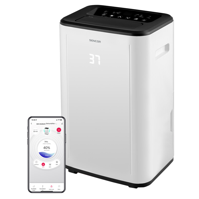 sencor SDH 3028WH Smart Mobile Dehumidifier 30l Wi-Fi