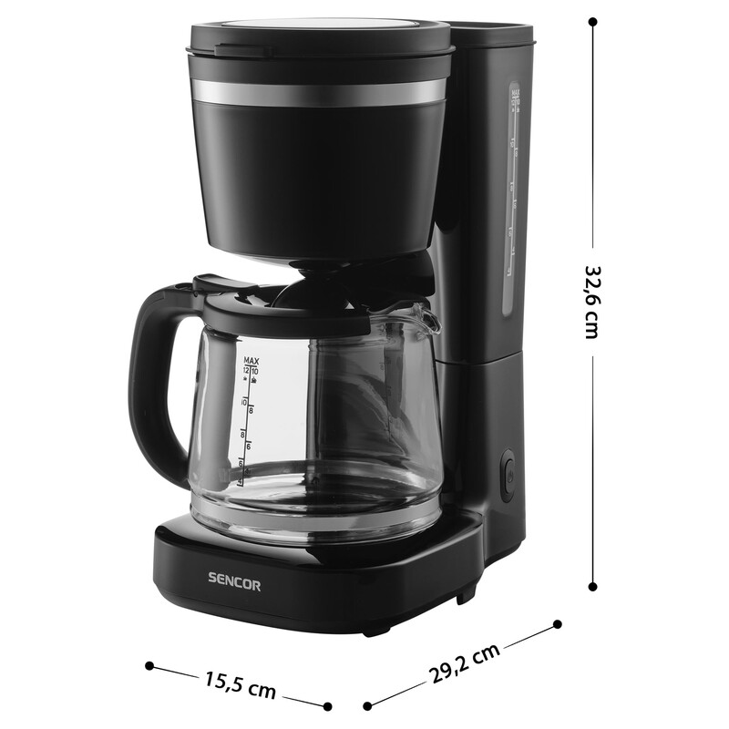 Sencor SCE 2710BK Drip Coffee Maker Dark Line