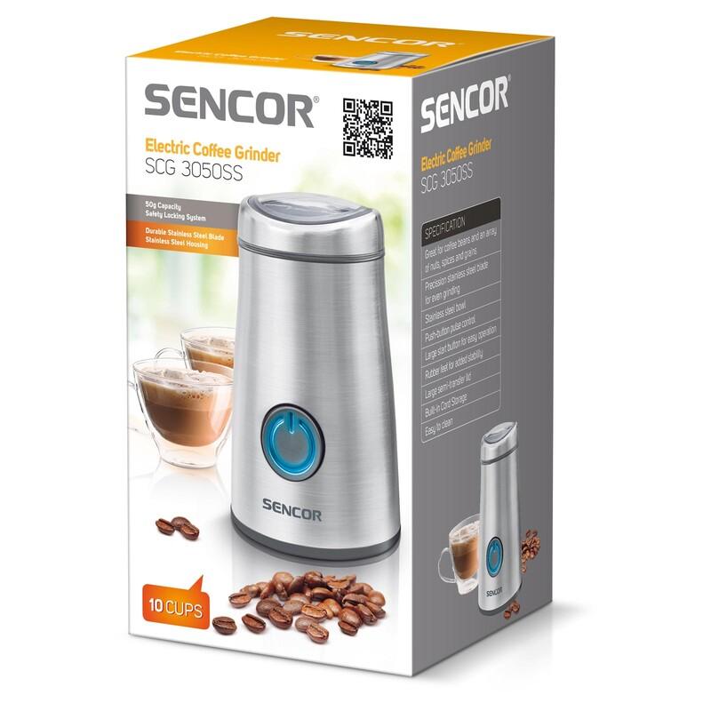 Sencor SCG 3050SS Electric Coffee Grinder