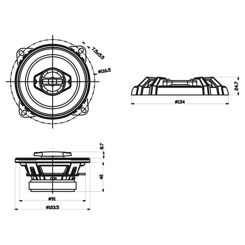 Sencor SCS BX1002 2-Band Car Speakers