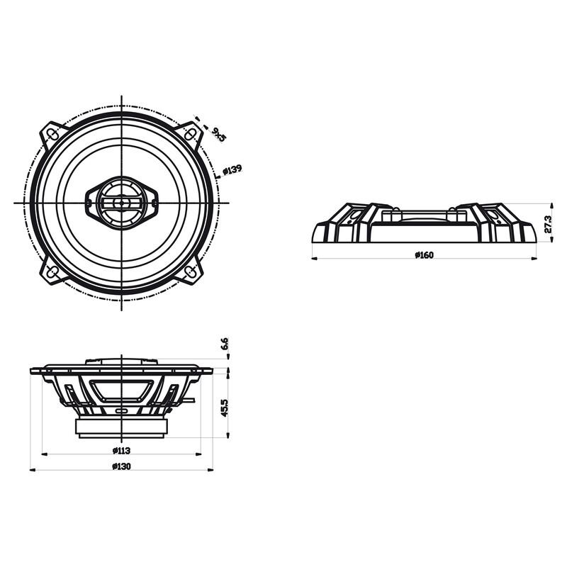 Sencor SCS BX1302 2-Band Car Speakers