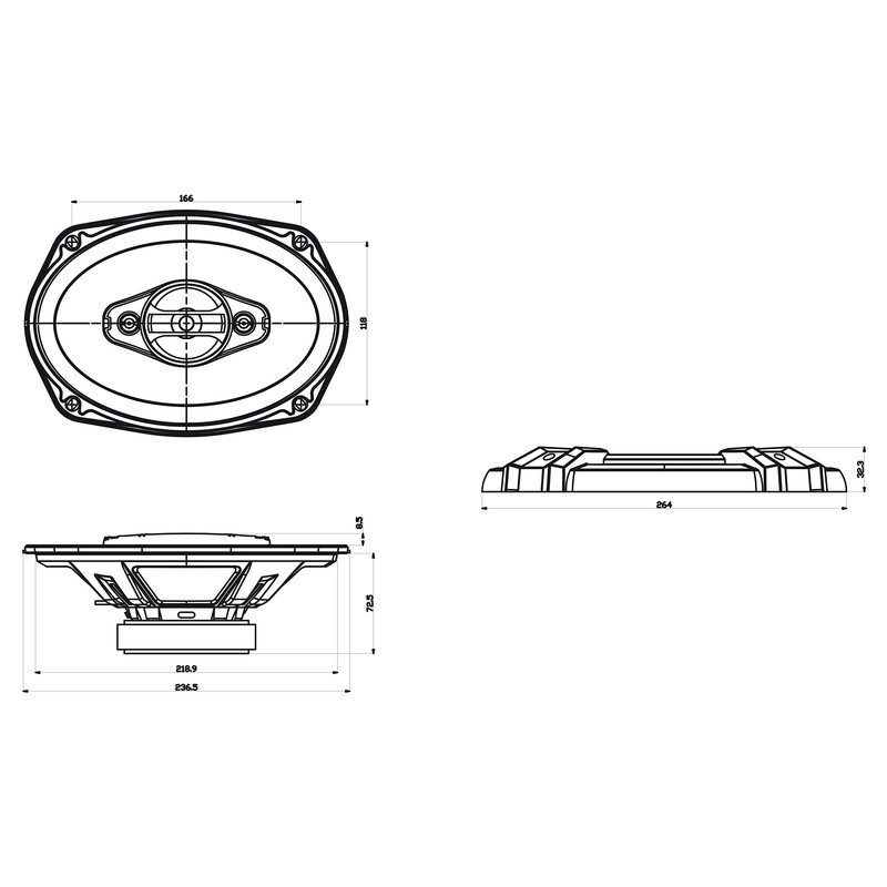 Sencor SCS BX6902 4-Band Car Speakers