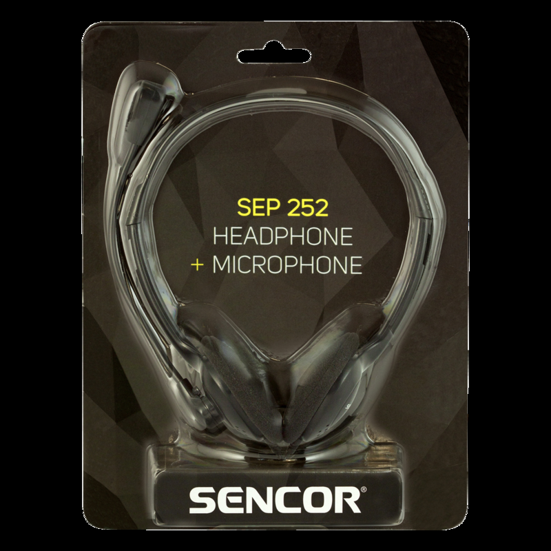 Sencor SEP 252 Stereo Headphones + Microphone