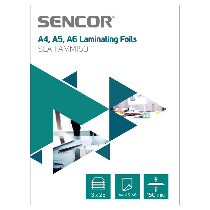 sencor SLA FAMM150 A4 A5 A6 Laminating Pouches