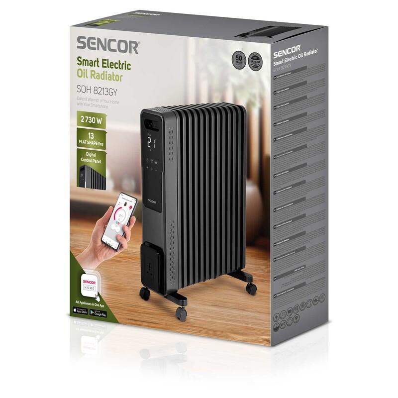Sencor SOH 8213GY Smart Electric Oil Radiator