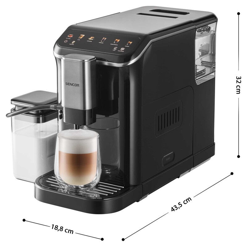 Sencor SES 8100BK Fully Automatic Espresso/Cappuccino Machine